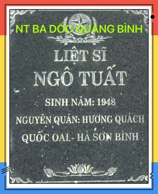 Ảnh bia mộ của liệt sĩ Ngô Tuất