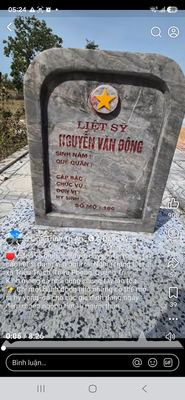 Ảnh bia mộ của liệt sĩ NGUYỄN VĂN ĐÔNG