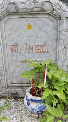 Bia mộ tại Nghĩa trang xã Bình Định - Huyện Thăng Bình - Quảng Nam · ảnh: Be You — liệt sĩ VŨ VĂN GIỚI